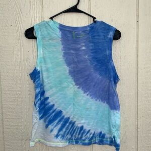 Women’s Small Blue Tie-Dye Sleeveless Top Vineyard Vines Soft, 100% cotton